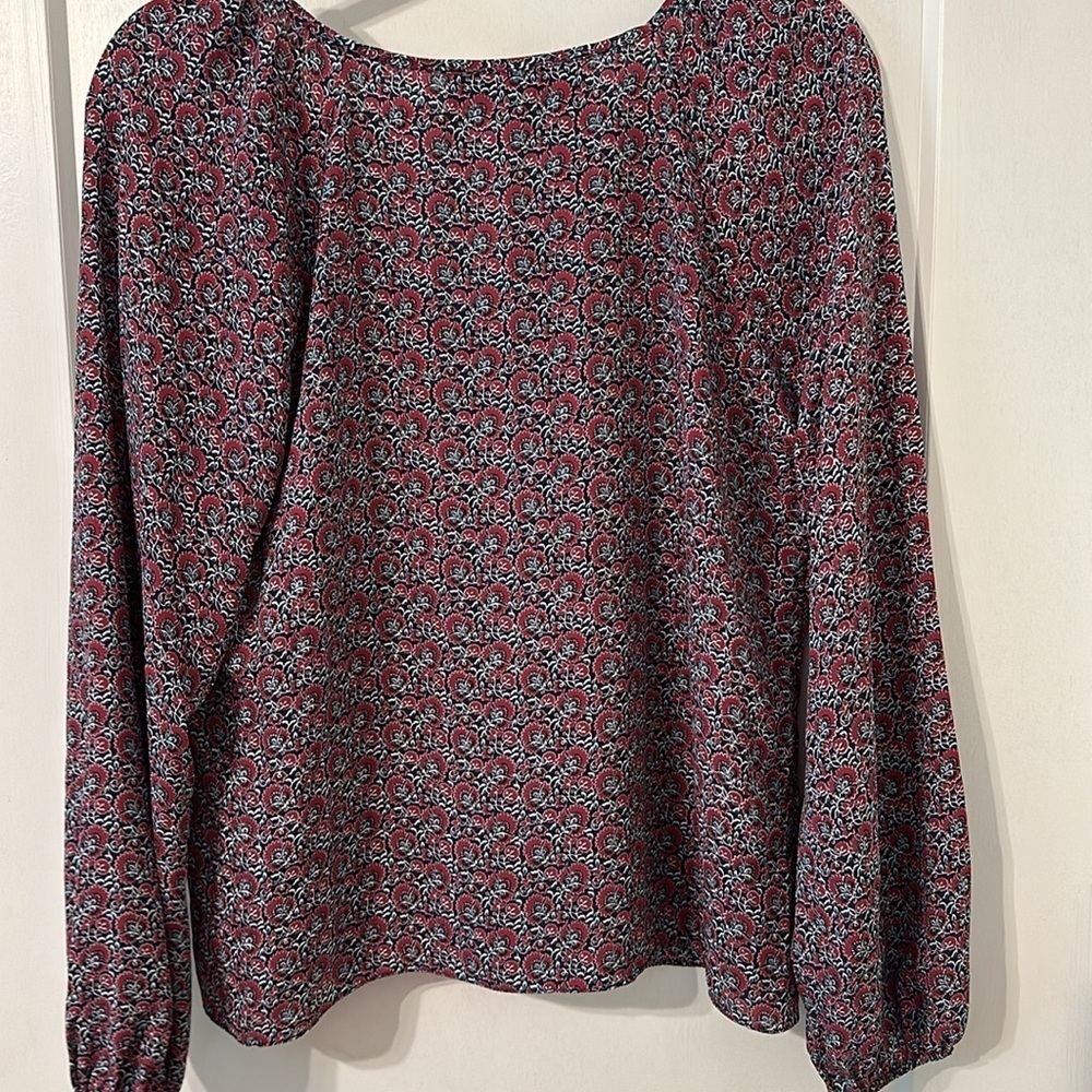 NWOT Floral dark green and pink blouse ! - Picture 6 of 6
